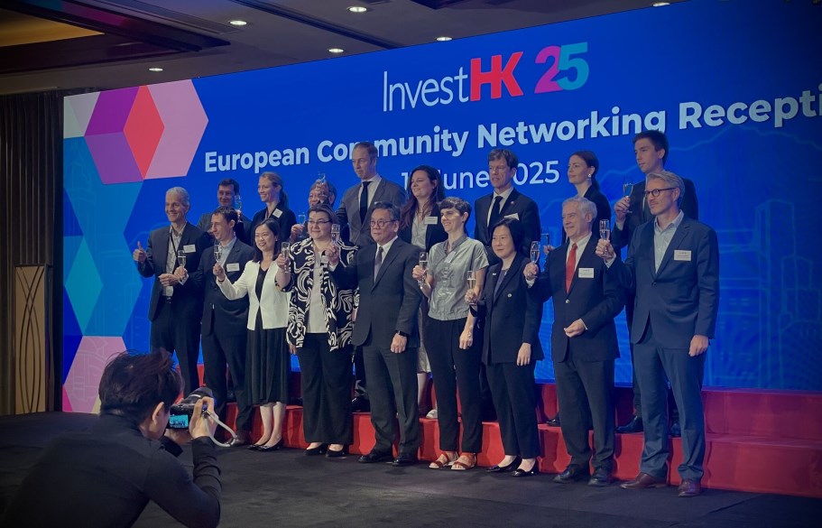 Farosped alla European Community Networking Reception 2025, tenutasi al Conrad Hotel di Hong Kong: un'occasione unica per rafforzare relazioni internazionali e confrontarsi sulle nuove prospettive del commercio globale.
