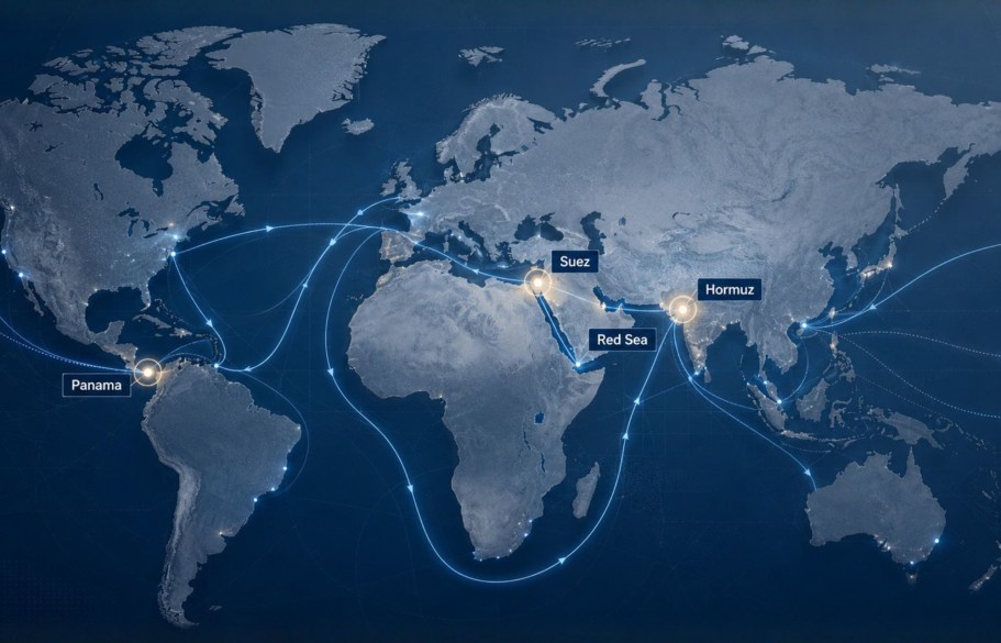 Stretti marittimi e logistica globale